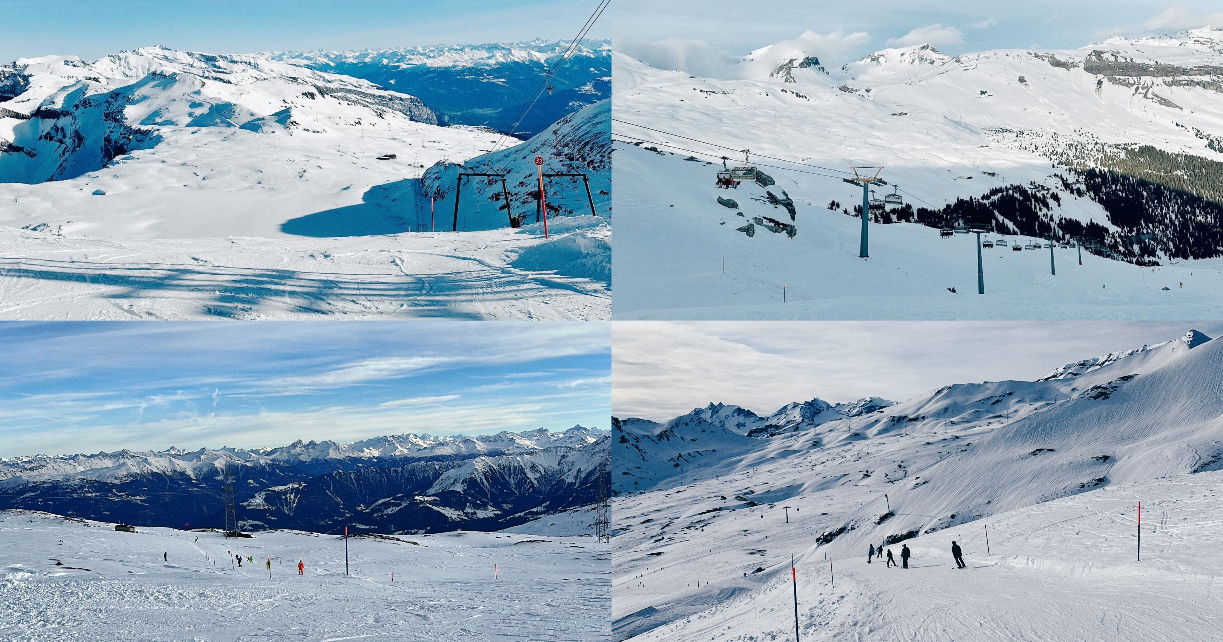 Ski Fahren in Flims Laax Falera 2023